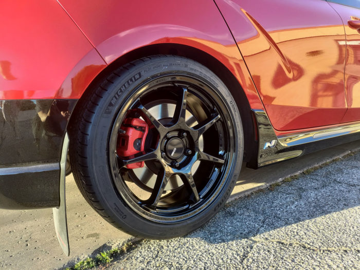 Enkei Wheel on Veloster Closeup